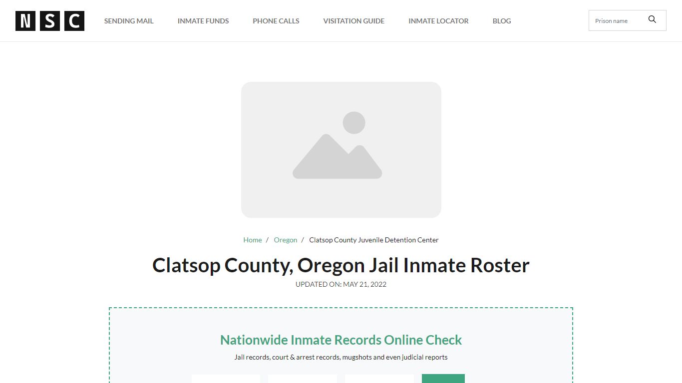 Clatsop County, Oregon Jail Inmate Roster